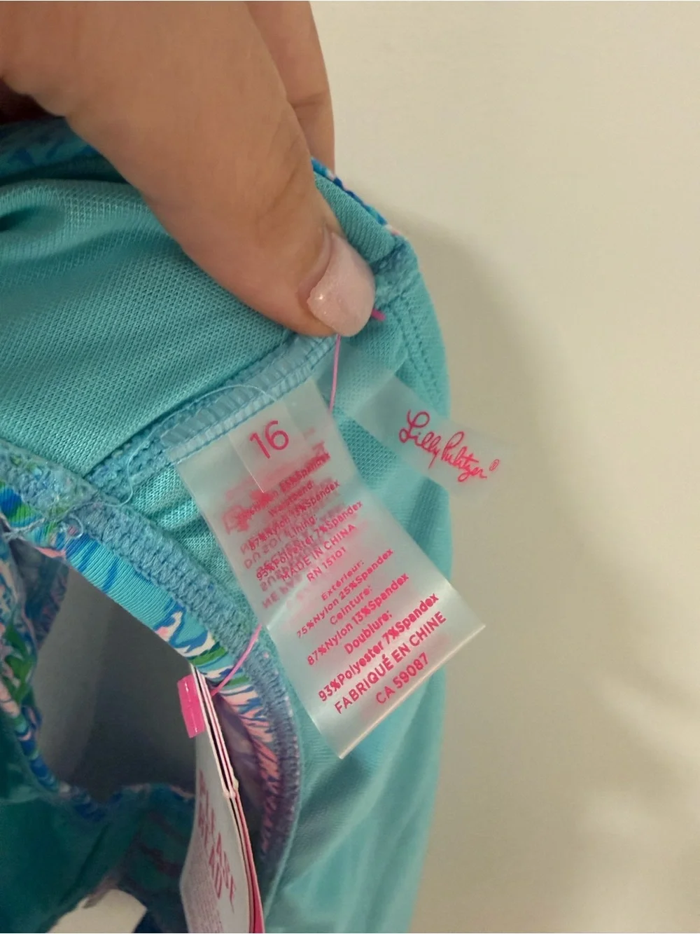 NWT Lilly Pulitzer size 16 Lagoon Sarong Hipster bikini bottoms